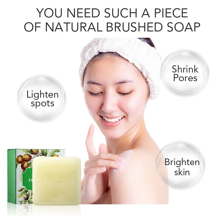 AILKE Shea Butter Whitening Soap For All Skin Types, Reduce Dark Spots, Moisturizing Body Wash For Bath Or Shower, Gift Box