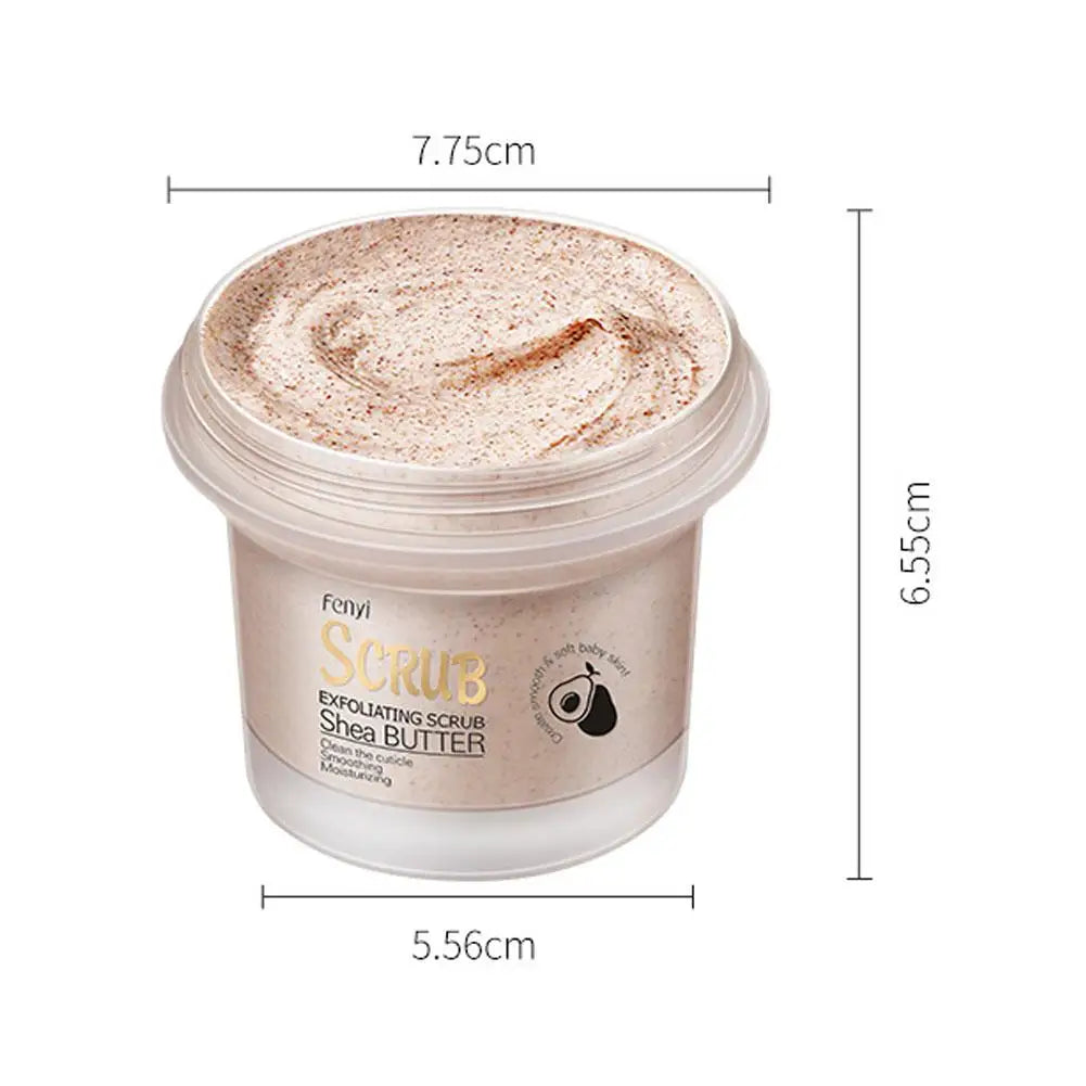 Shea Butter Exfoliating Scrub Deep Cleansing Pore Reduce Acne Exfoliating Gel Face Body Skin Scrub Cleansing