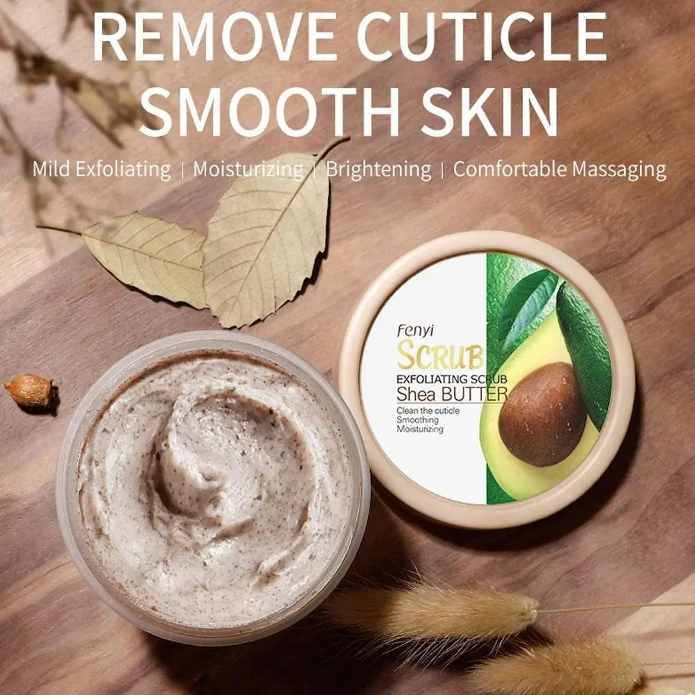 Shea Butter Exfoliating Scrub Deep Cleansing Pore Reduce Acne Exfoliating Gel Face Body Skin Scrub Cleansing