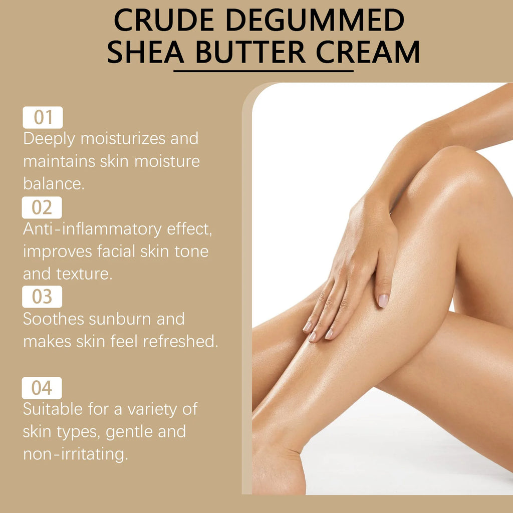 Shea Butter Moisturizer Suitable for Facial and Body Use, Long-lasting Moisturizing and Full Body Nourishing Skincare Cream